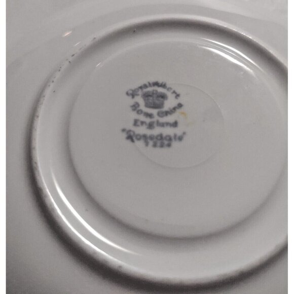 Antique Royal Albert HAND PAINTED Teacup & Saucer "Rosedale" Pattern 1930's - Picture 8 of 14